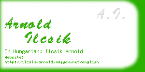 arnold ilcsik business card